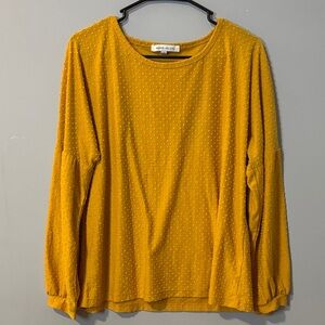 Rose‎ & Olive Mustard Long Sleeve Top